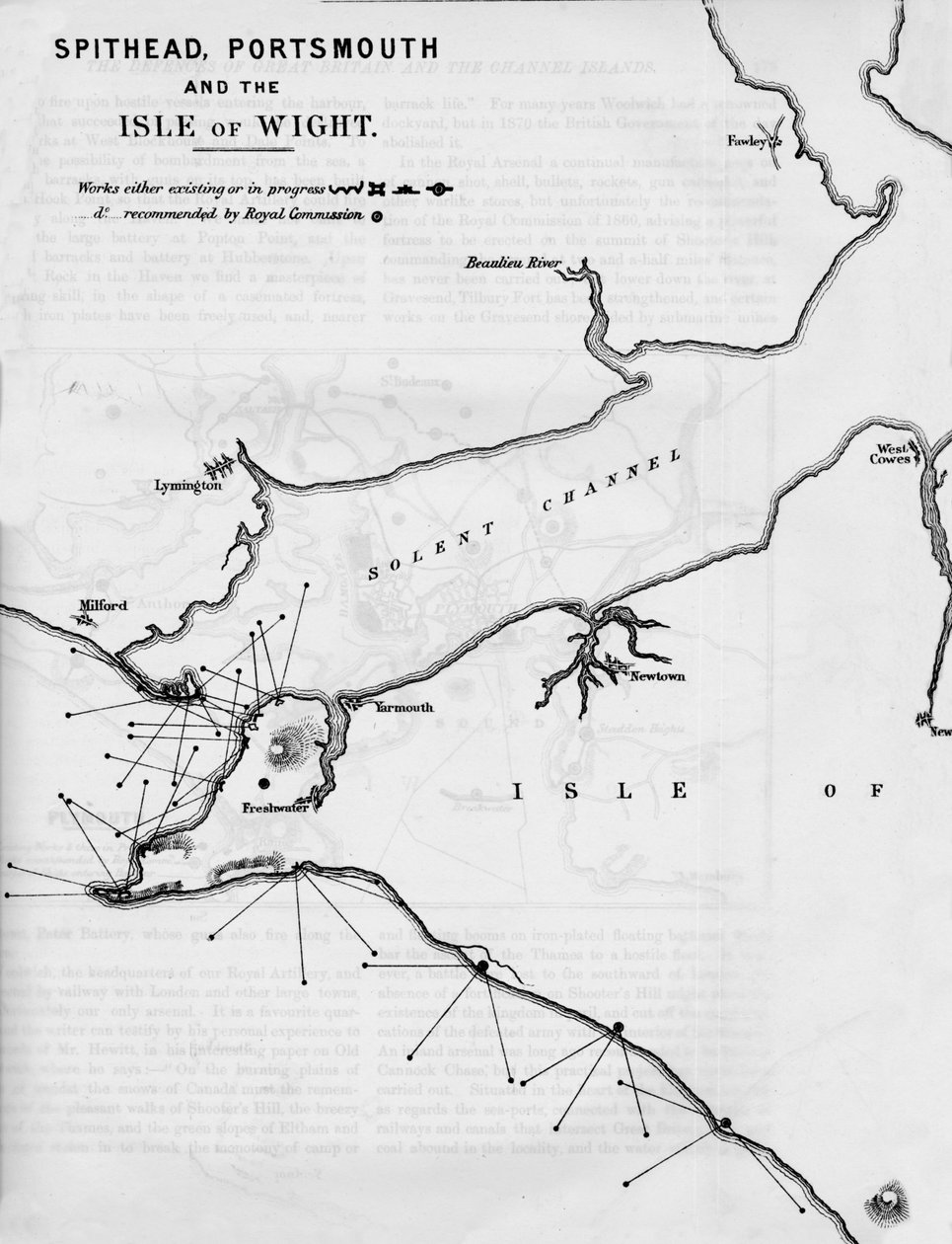 Spithead, Portsmouth e a Ilha de Wight, 1884 de Unbekannt