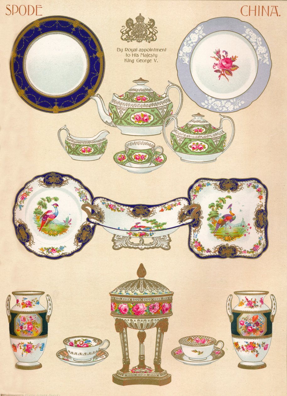 Spode China: WTCopeland & Sons, Stoke-on-Trent, século XVIII, 1913 de Unbekannt