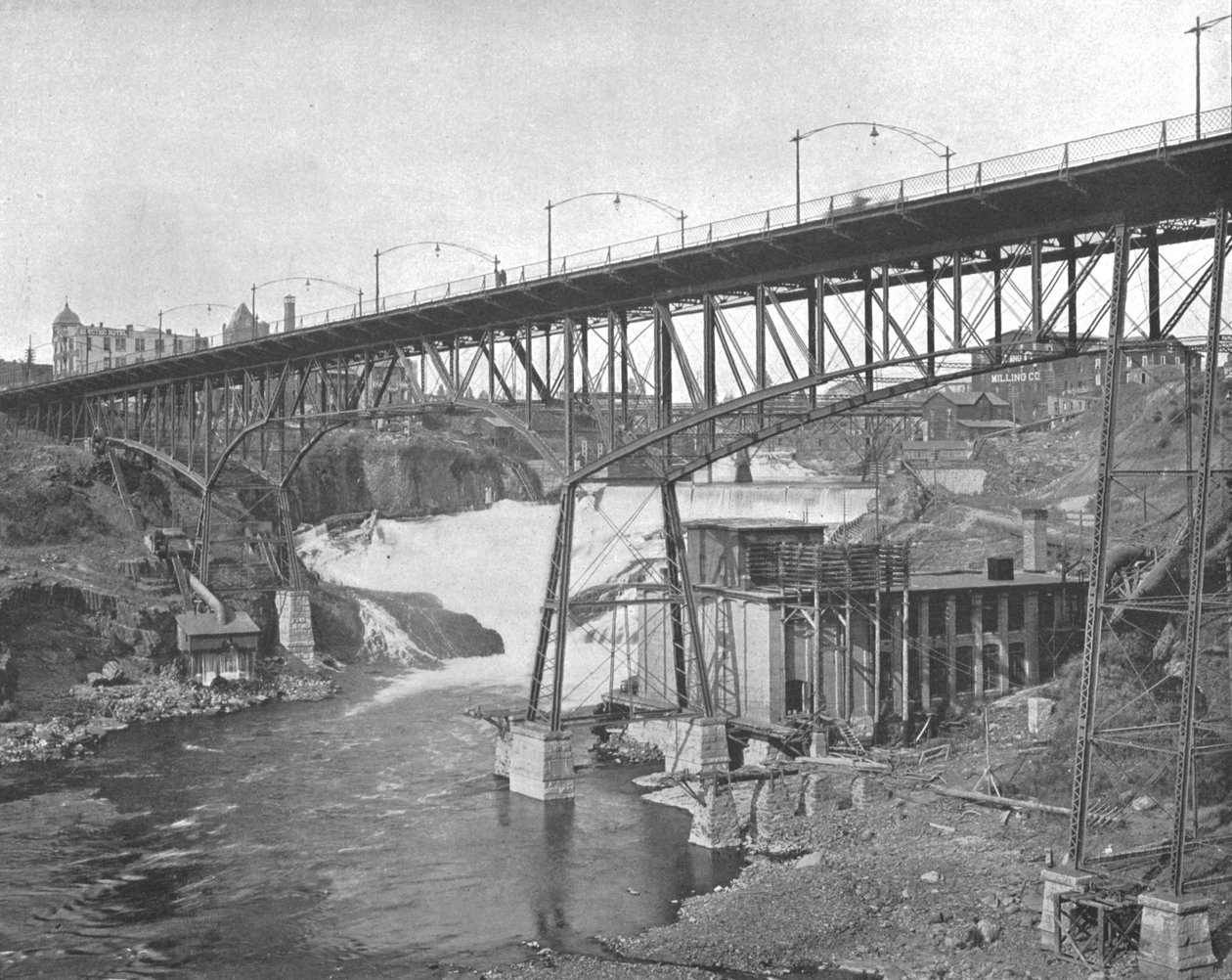 Spokane Falls, Washington, EUA, c1900. de Unbekannt