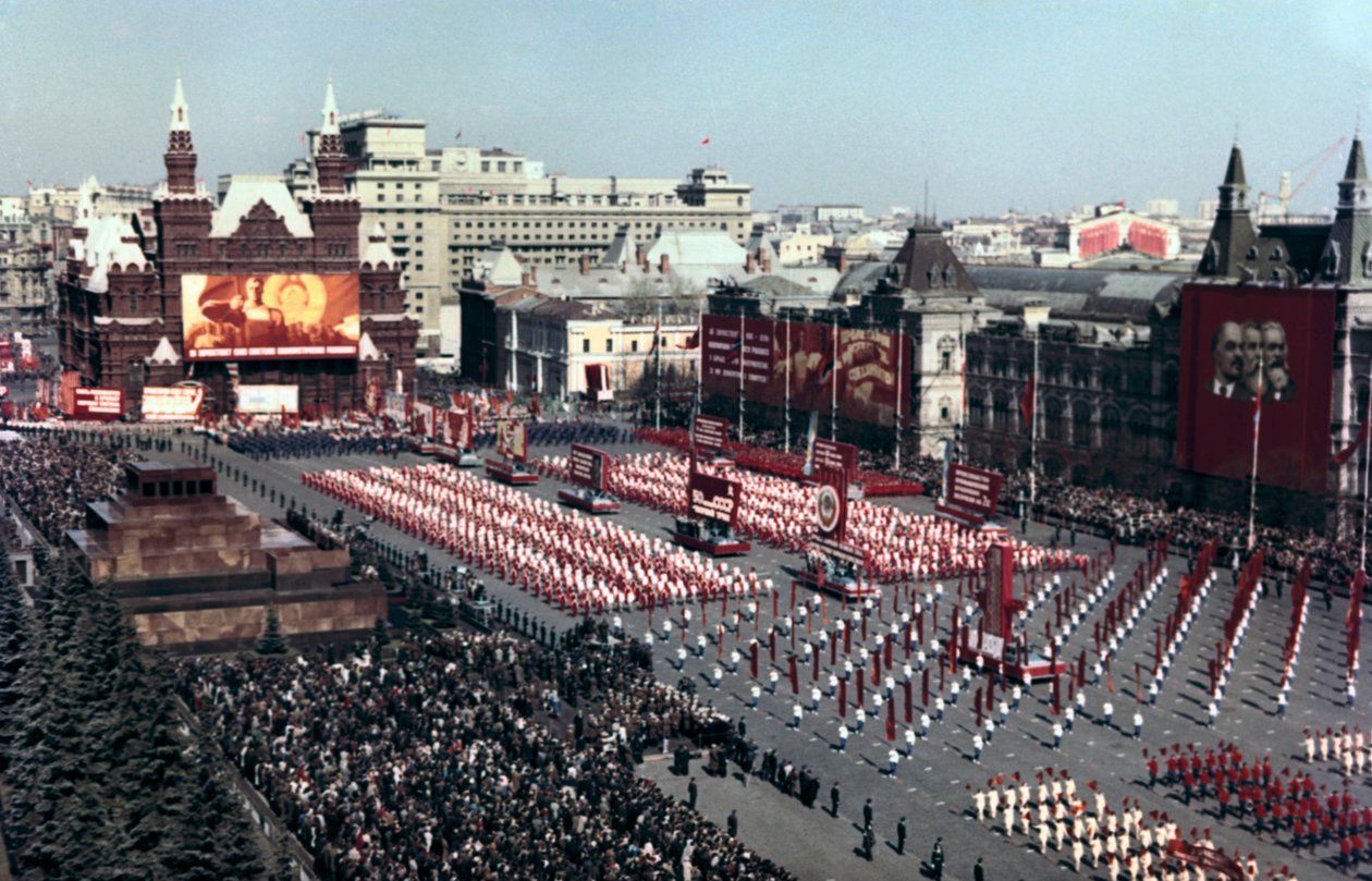 Parada esportiva, Praça Vermelha, Moscou, 1972 de Unbekannt