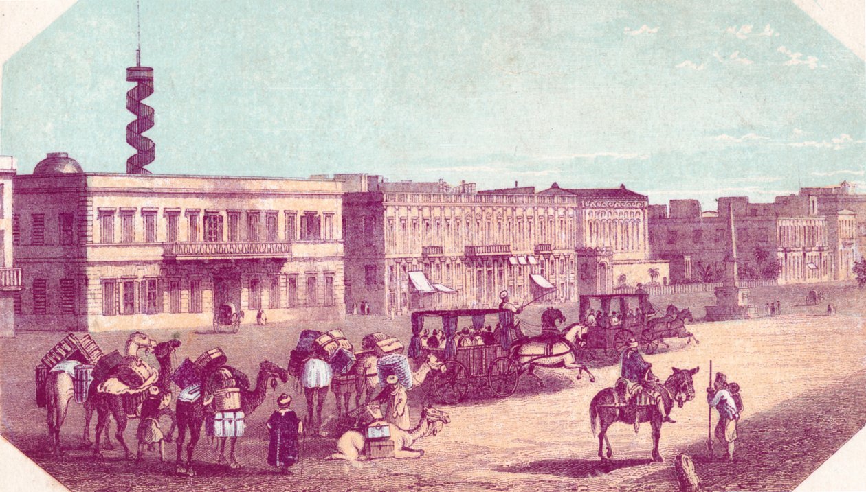 Praça em Alexandria, século XIX de Unbekannt