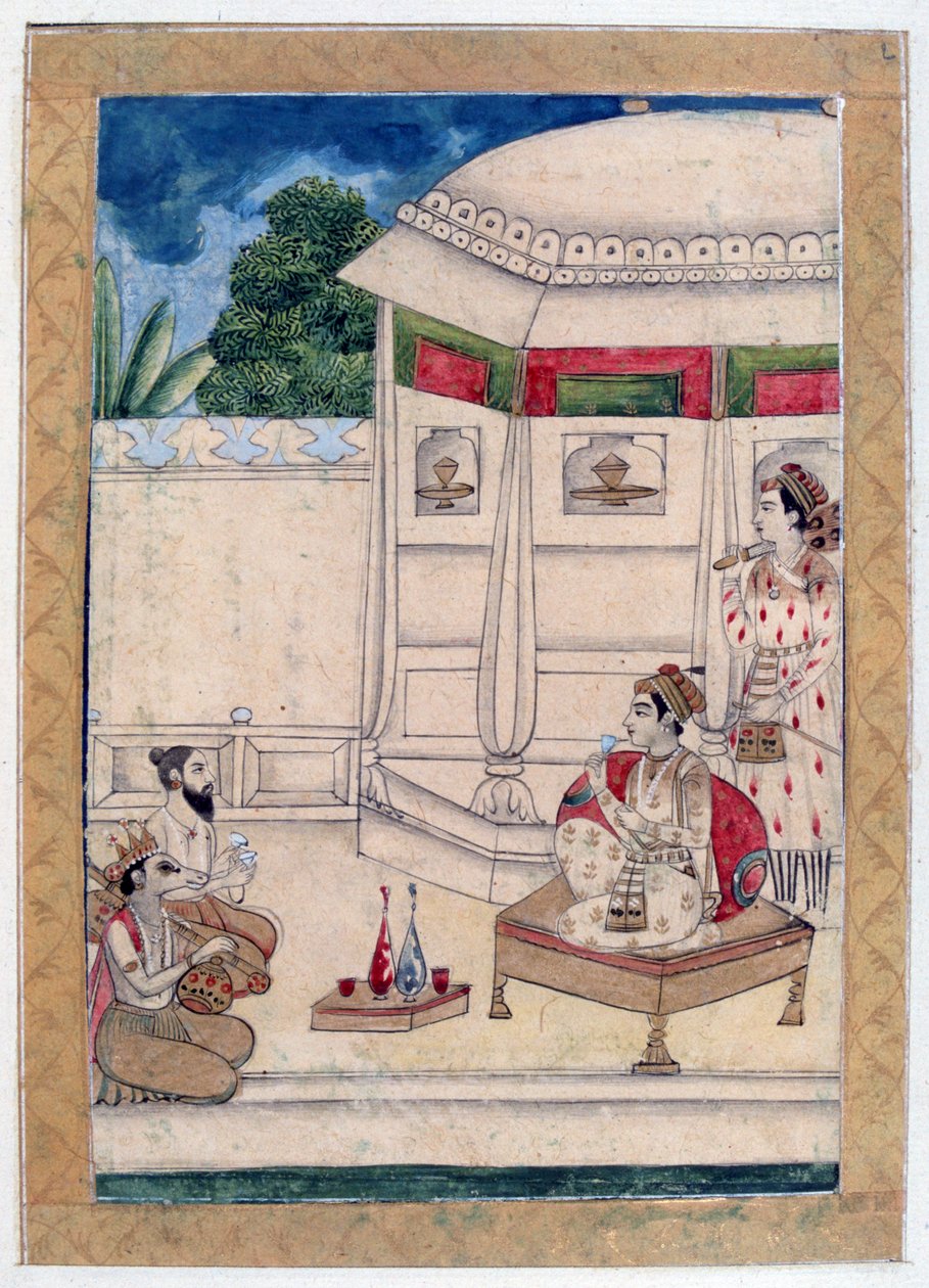 Sri Raga, Álbum Ragamala, Escola de Rajasthan, século XIX de Unbekannt