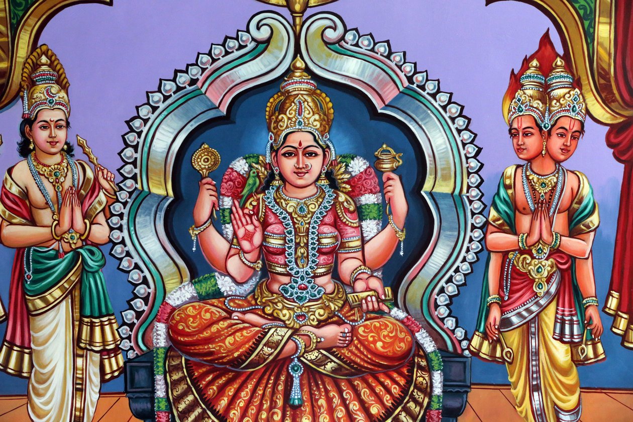 Sri Vadapathira Kaliamman templo hindu. Deusa mãe suprema. Singapura de Unbekannt
