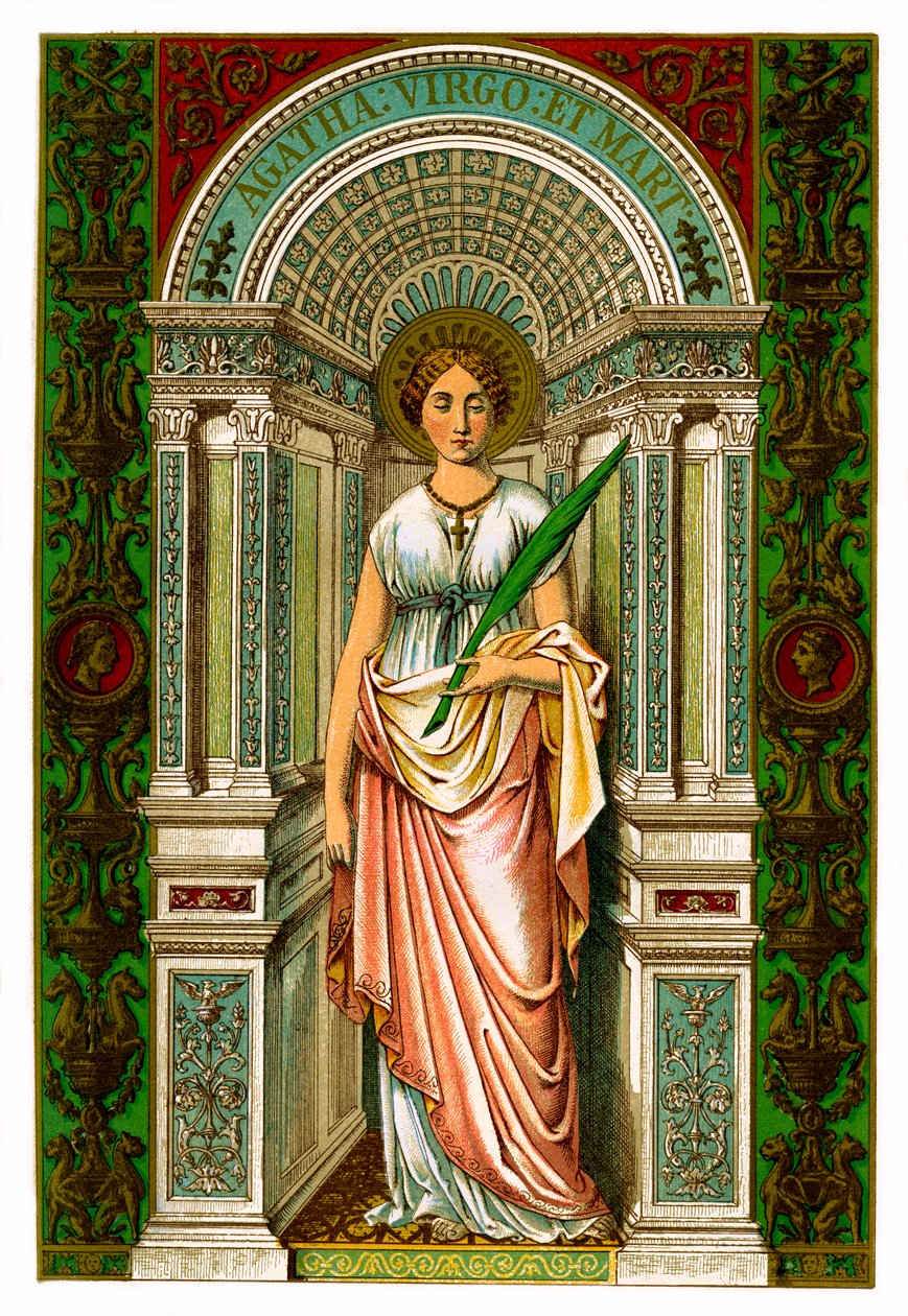 Santa Agata, virgem e mártir, 1886 de Unbekannt