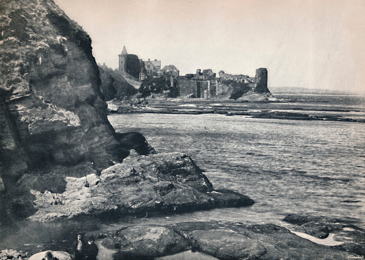 St. Andrews - o castelo, visto do sudeste, 1895 de Unbekannt