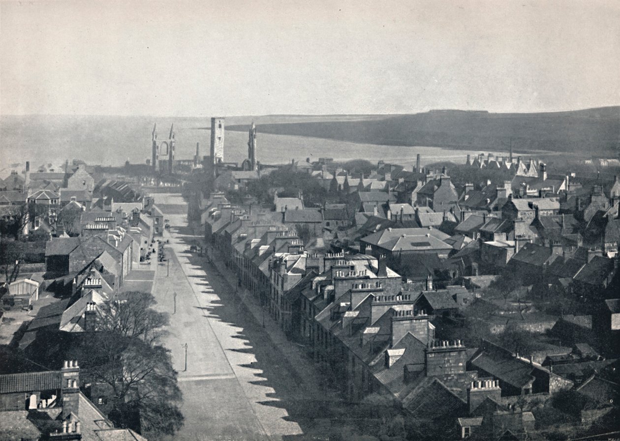 St. Andrews - Vista da cidade da College Church Tower, 1895 de Unbekannt
