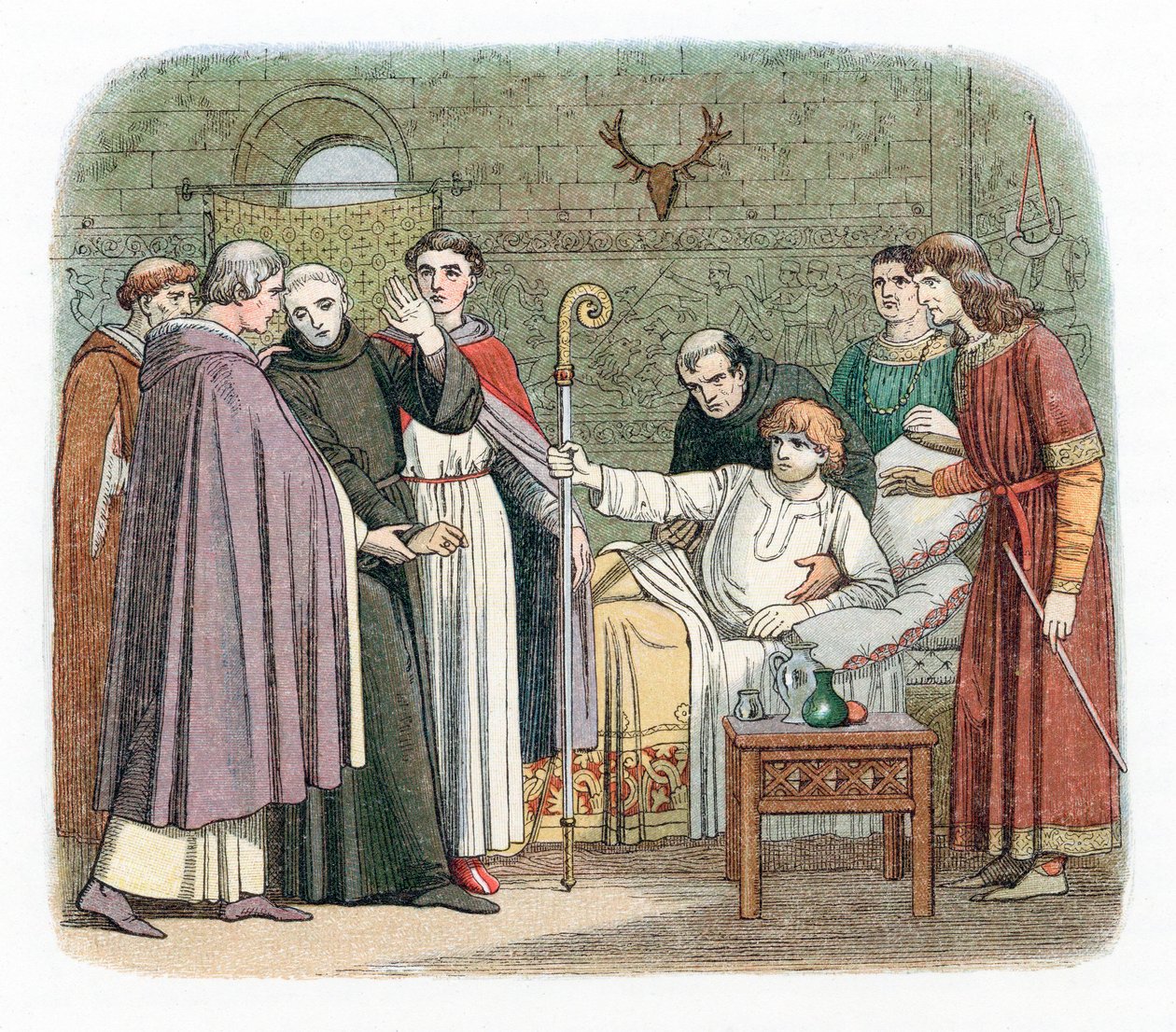 Santo Anselmo, relutantemente, aceitando o Arcebispado de Canterbury, 1093 1864 de Unbekannt