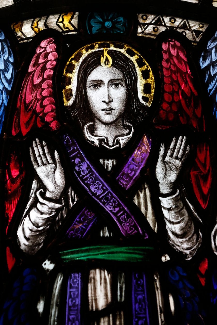 Igreja de São Barth - Janela de vidro manchado - Seraphim, Nova Iorque, Estados Unidos de Unbekannt