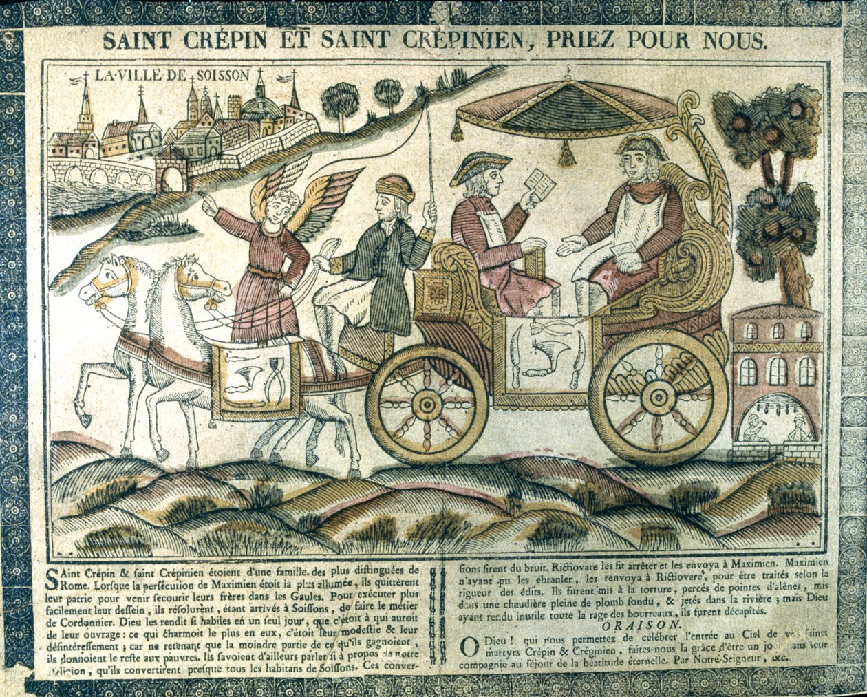 St Crispin e St Crispinian, mártires cristãos, século XIX de Unbekannt