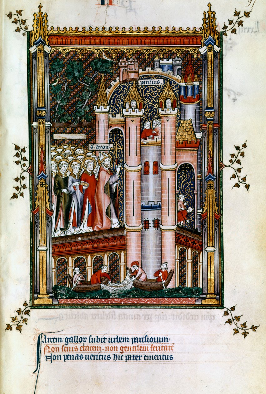 St Denis nos portões de Paris, 1317 de Unbekannt