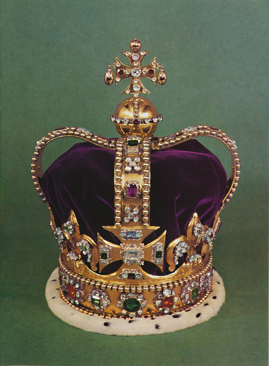 Coroa de St. Edwards com a qual o Soberano é coroado, 1953 de Unbekannt