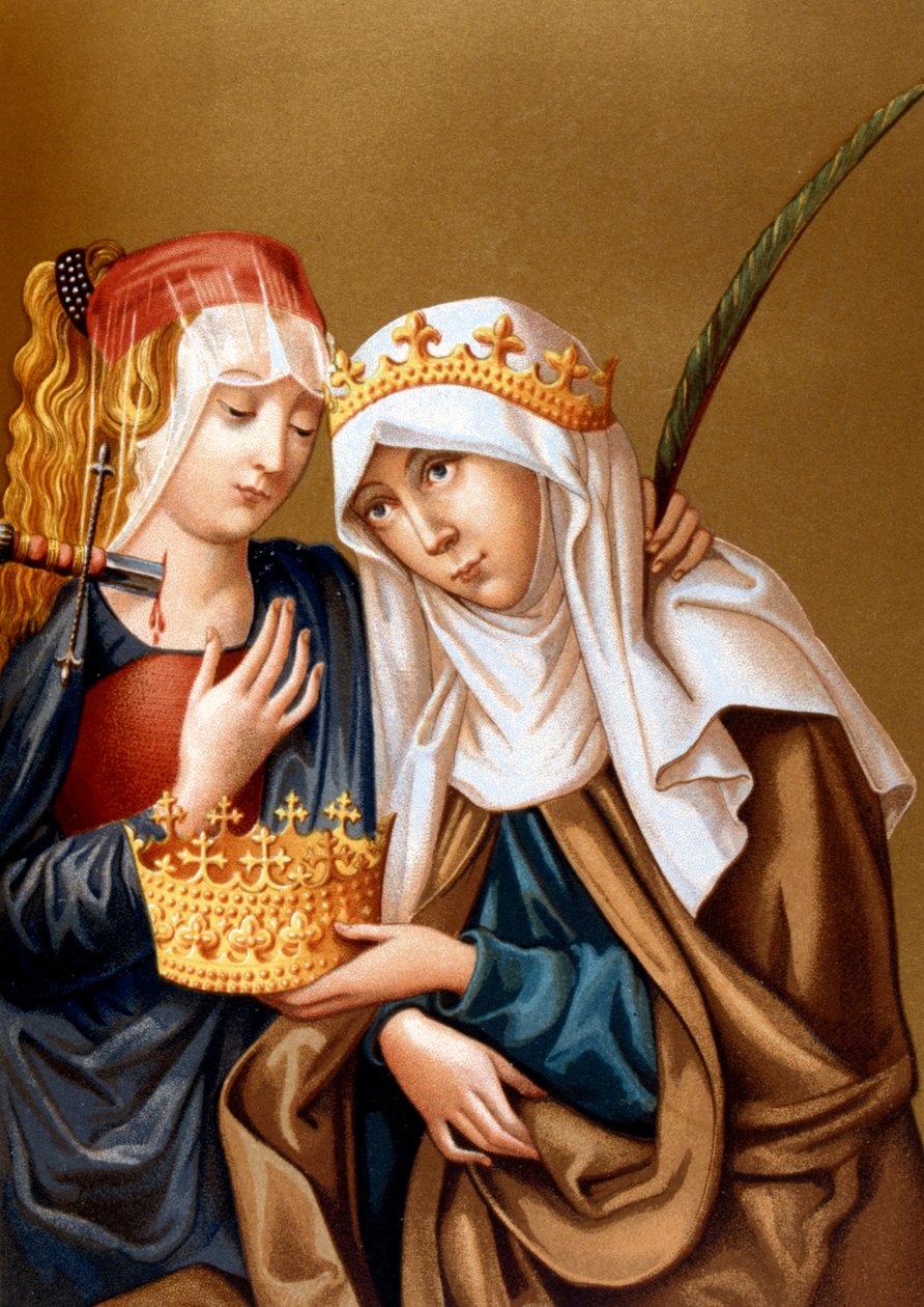 Santa Isabel da Hungria e Santa Lúcia, 1878 de Unbekannt