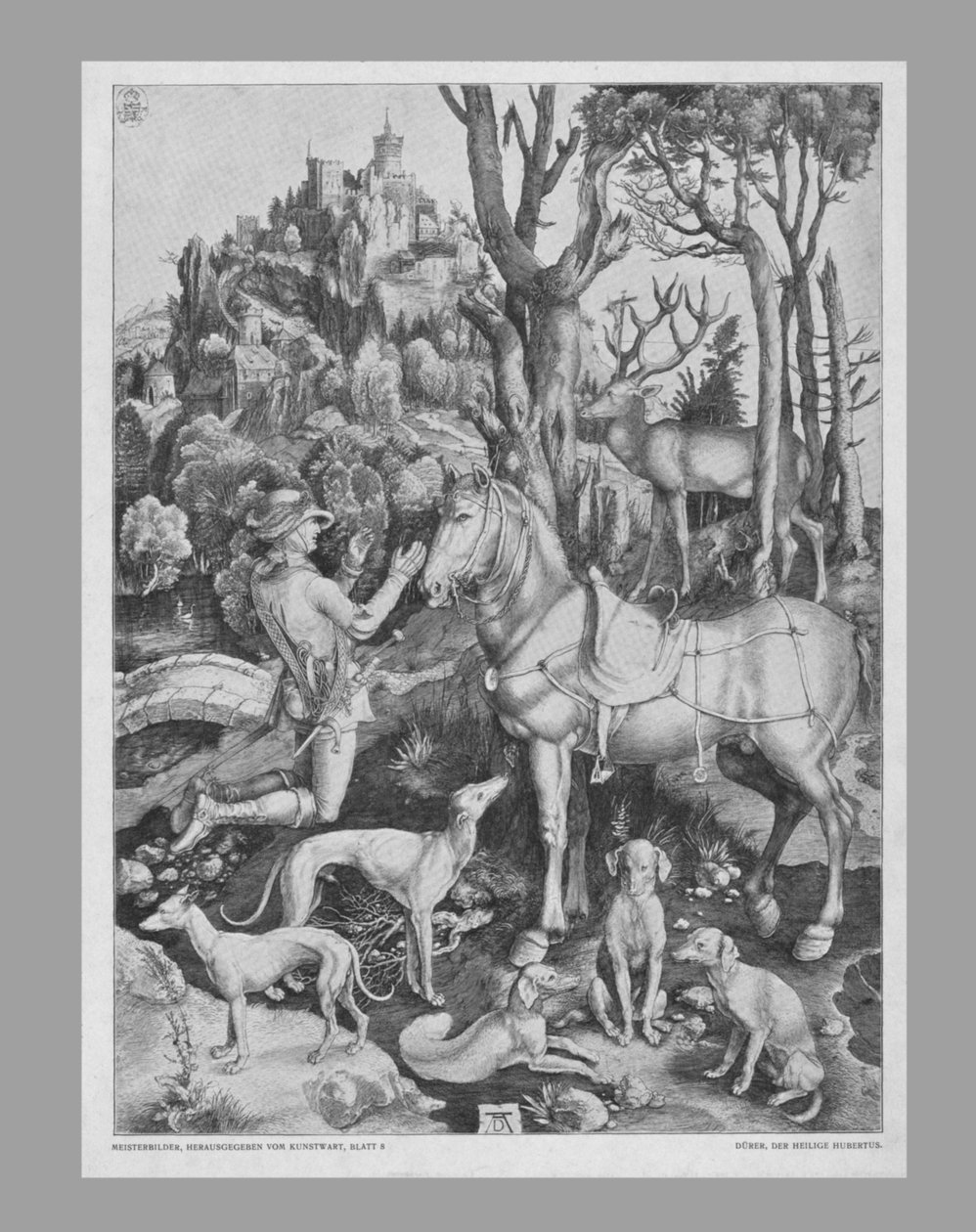 St Eustace, c1501, século XIX. de Unbekannt
