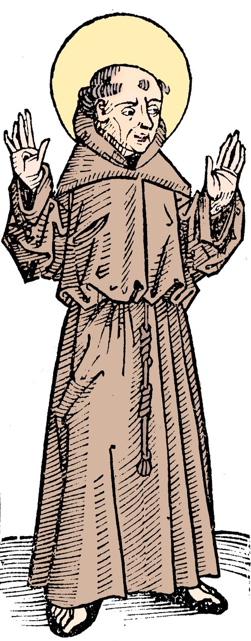 São Francisco de Assis, padre italiano e fundador da ordem franciscana, 1493 de Unbekannt