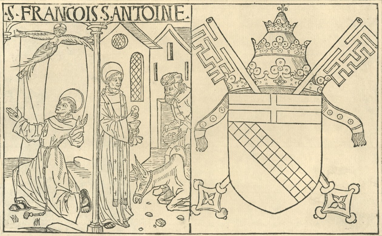 São Francisco de Assis e Antônio de Pádua, 1915. de Unbekannt