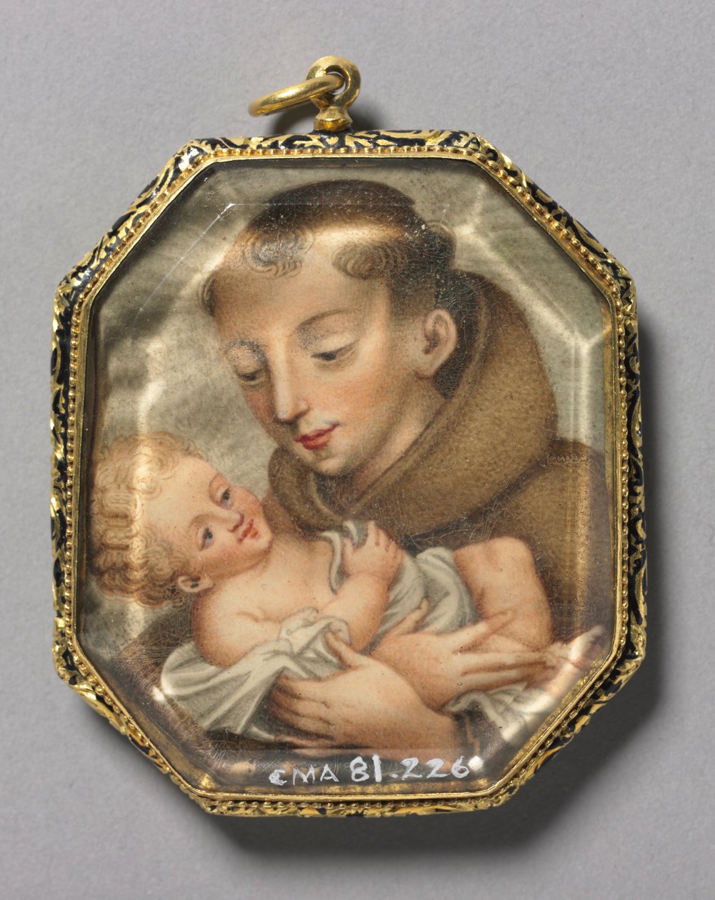 São Francisco com Cristo Menino verso, c. 1660 de Unbekannt