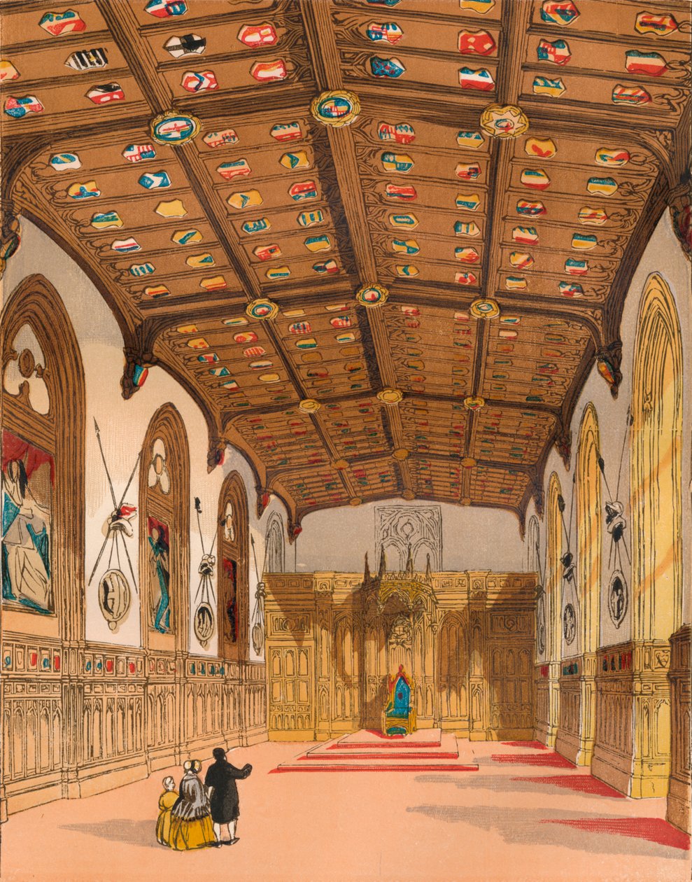 St Georges Hall, Windsor, c1845, 1864 de Unbekannt