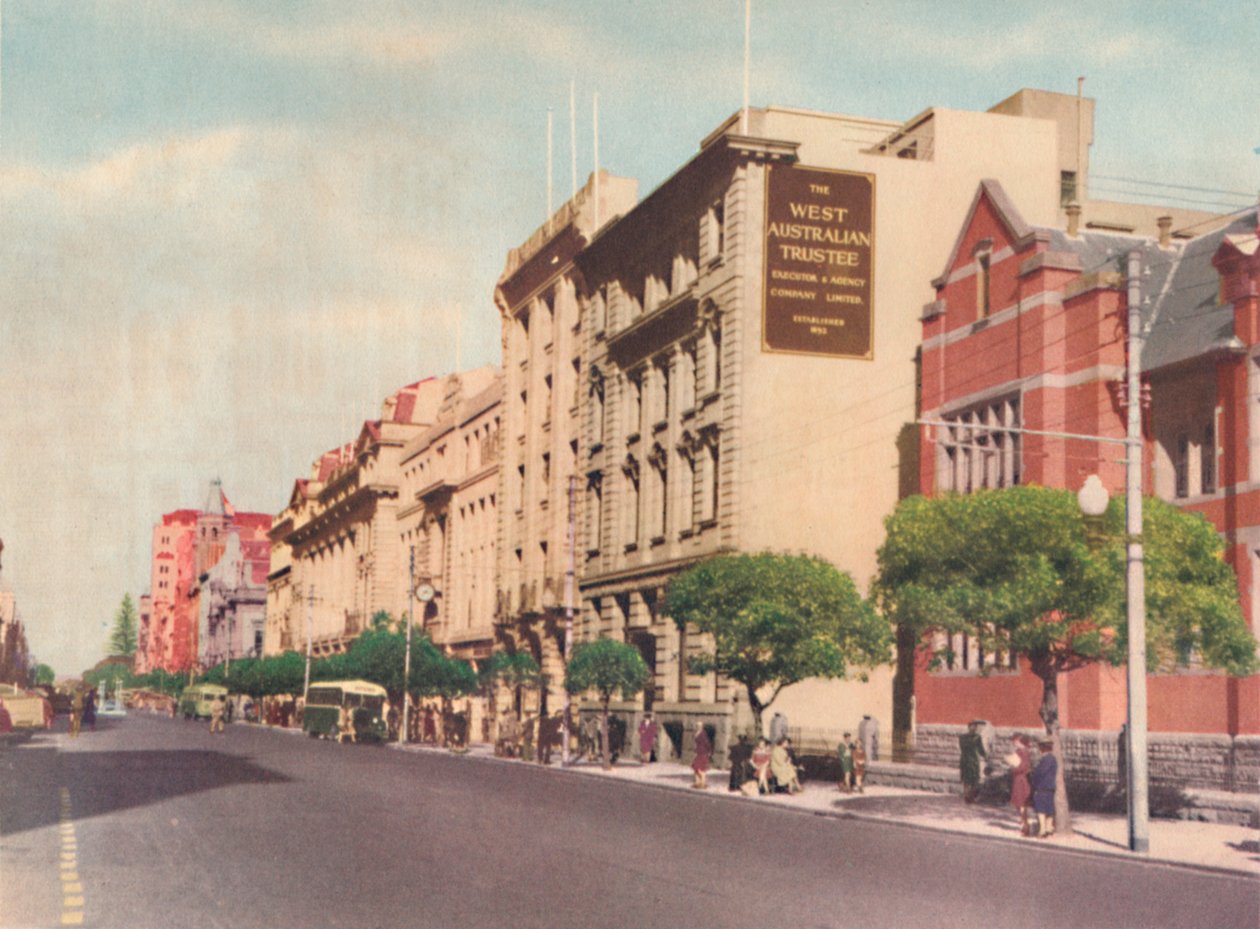 St. Georges Terrace, c1947. de Unbekannt