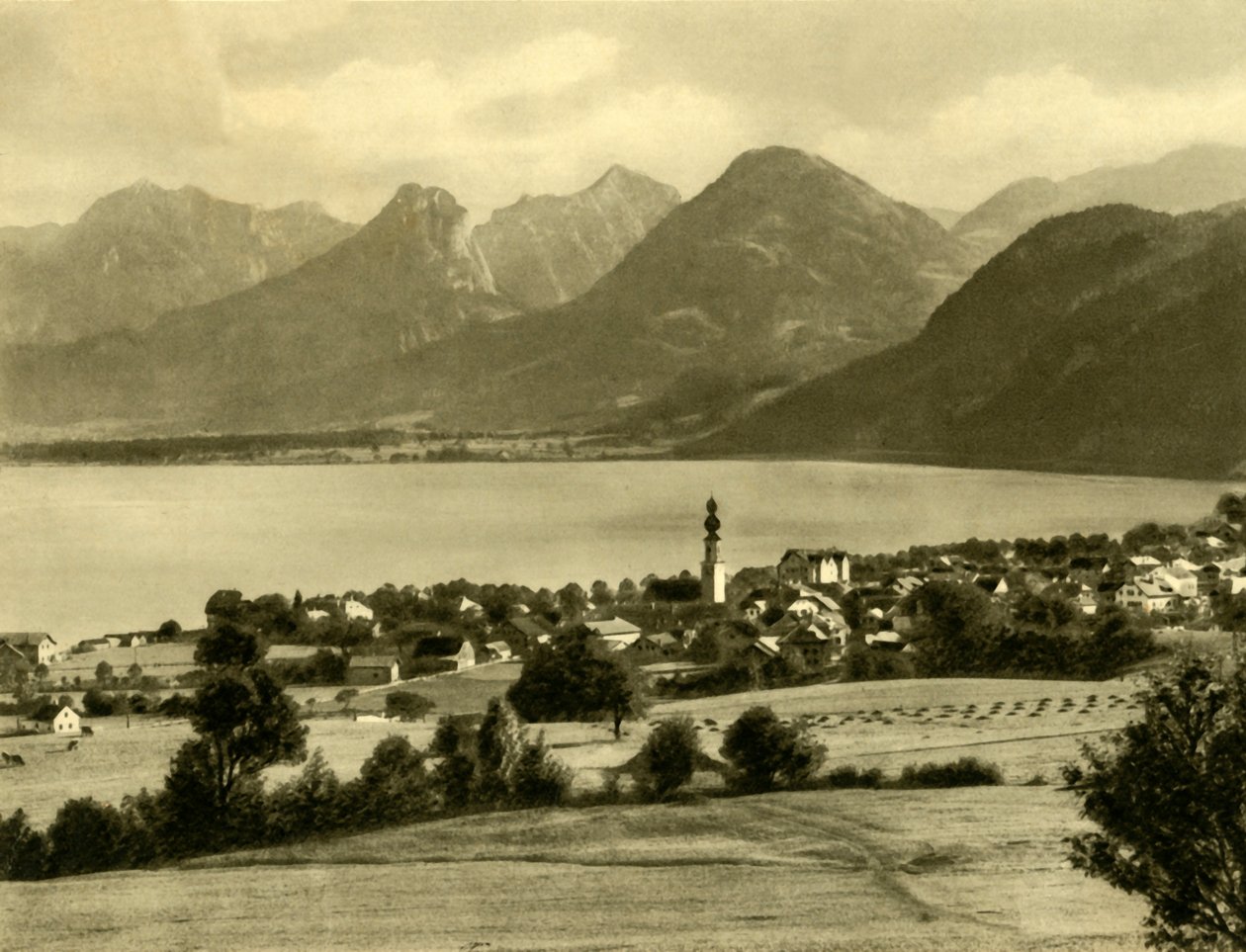 St Gilgen, Lago Wolfgang, Áustria, c1935. de Unbekannt