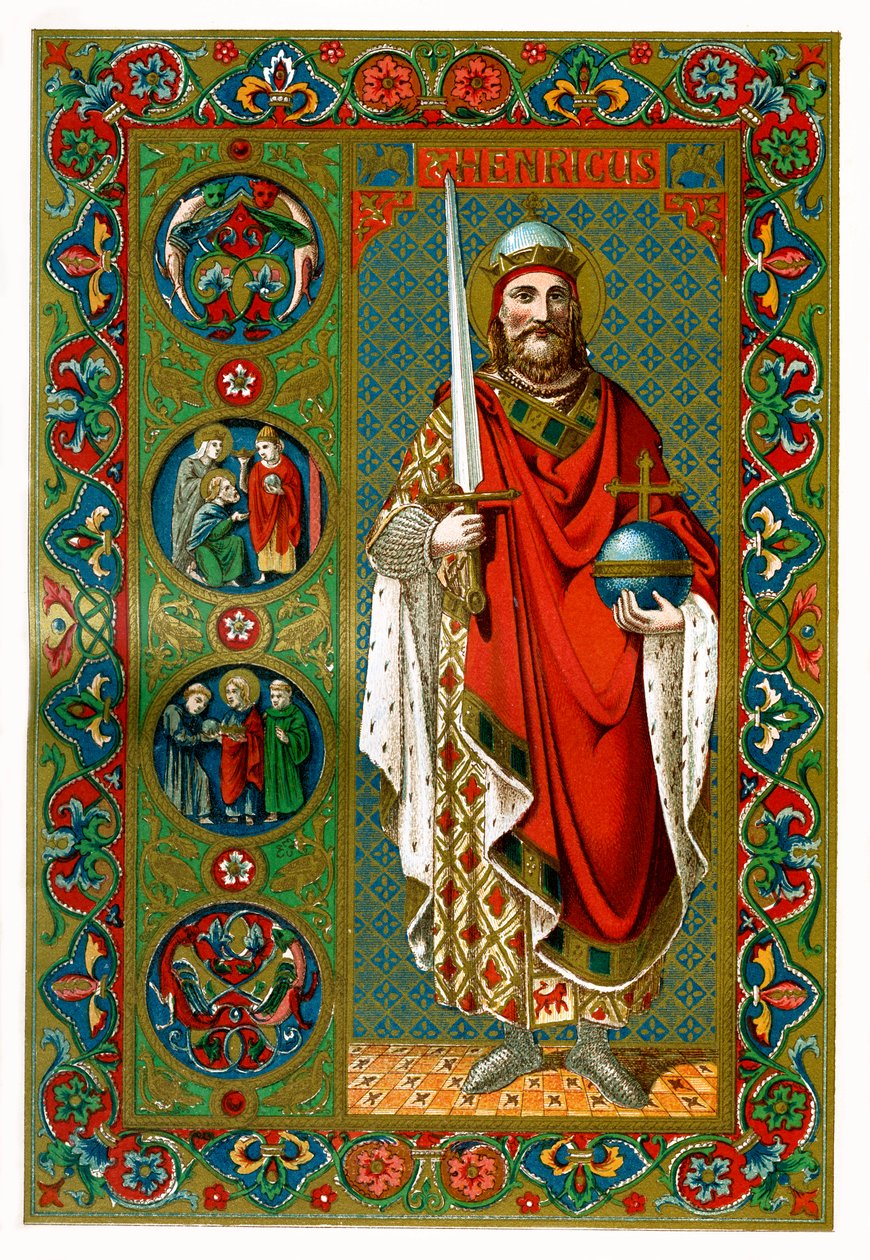 St Henry, Sacro Imperador Romano, 1886 de Unbekannt