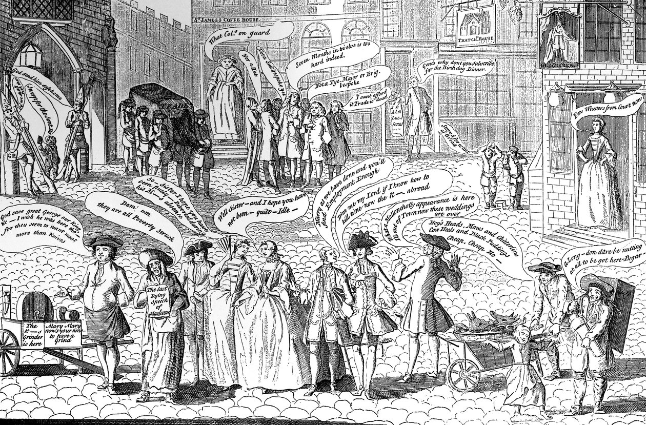 St Jamess em outubro ..., 1750 de Unbekannt