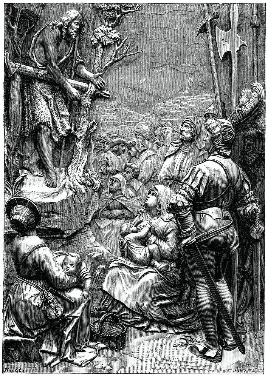 São João Batista Pregando no Deserto, século XVI, 1870 de Unbekannt