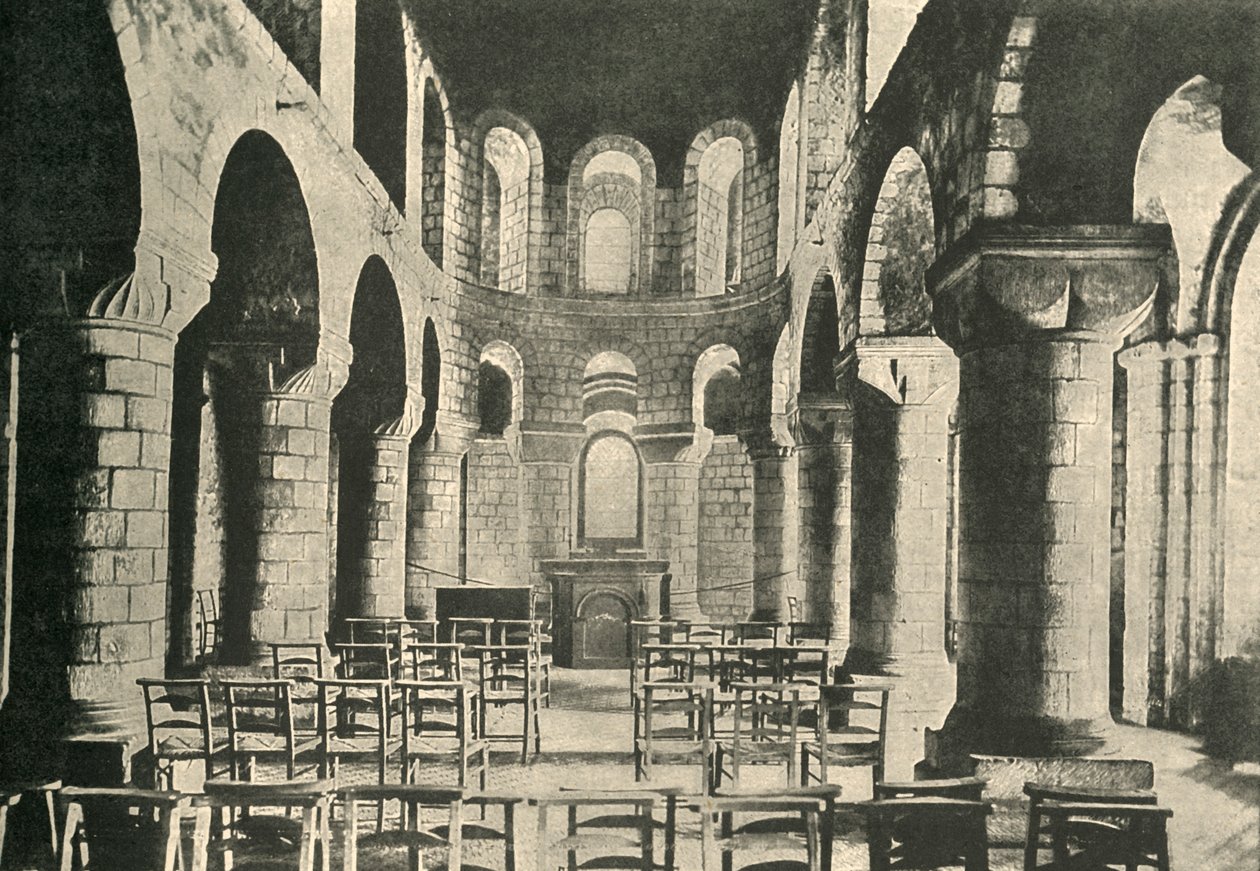 Capela de São João, torre de Londres, arquitetura normanda, 1908 de Unbekannt