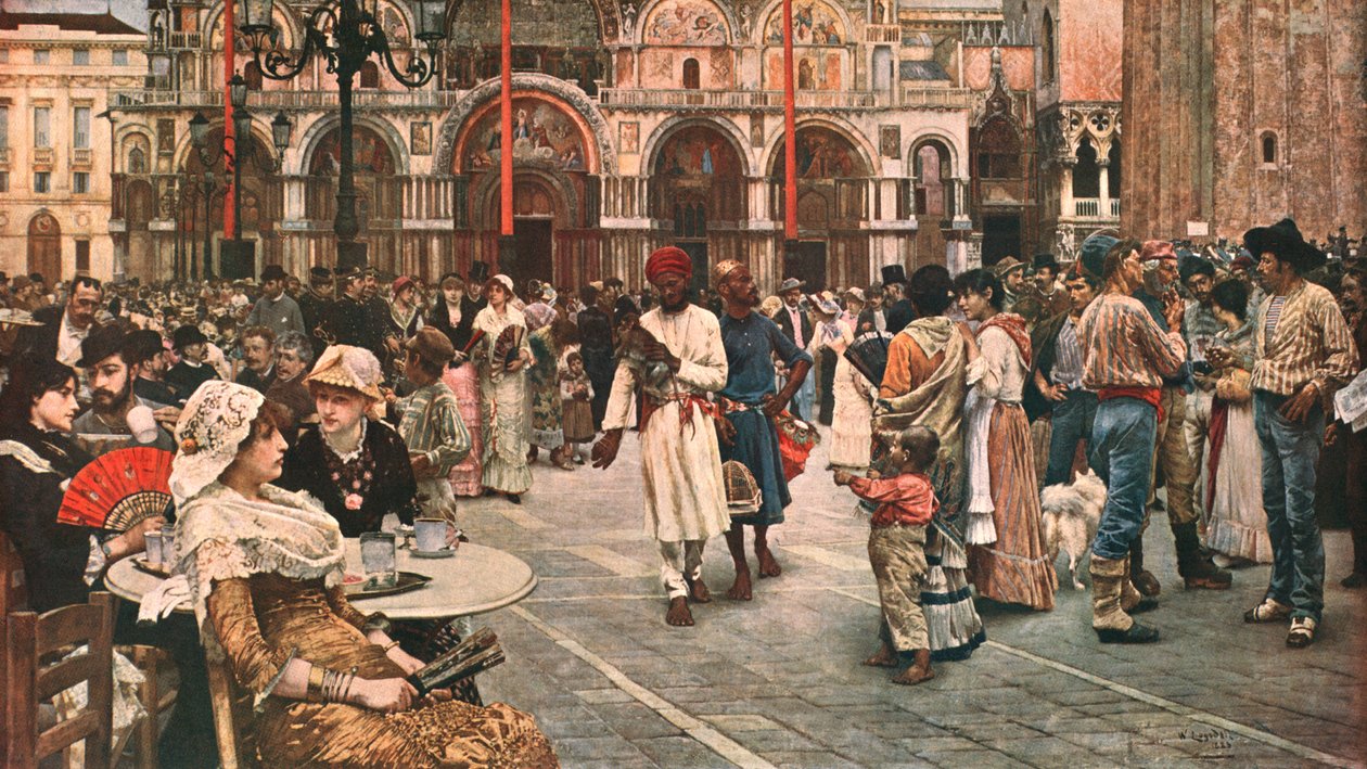 Praça de São Marcos, Veneza, 1883, c1902. de Unbekannt