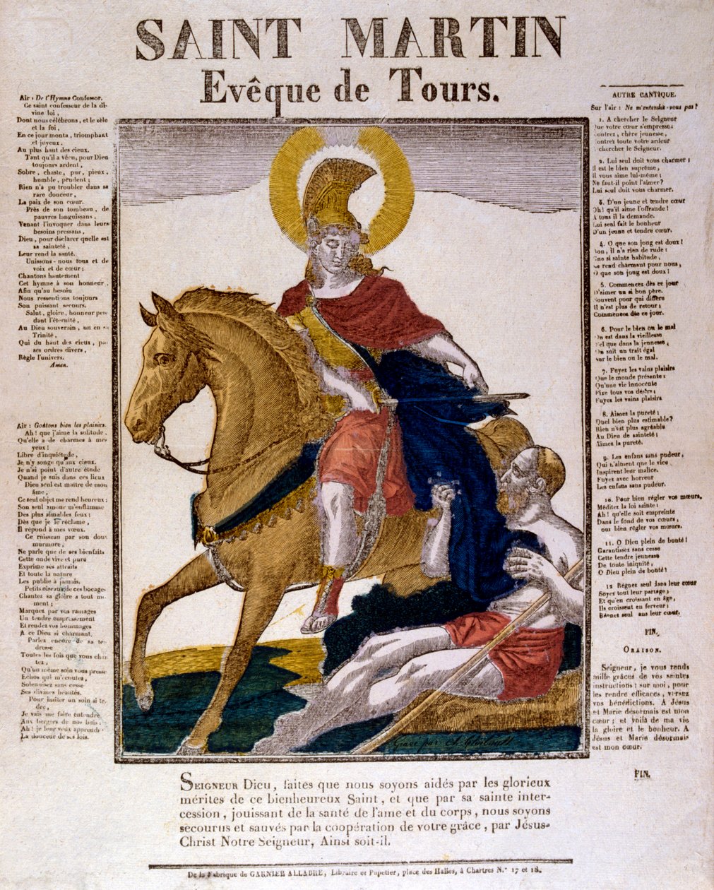 São Martinho de Tours, século IV Século XIX de Unbekannt