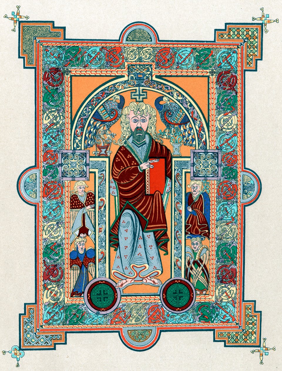 São Mateus, do Livro de Kells, c800 de Unbekannt
