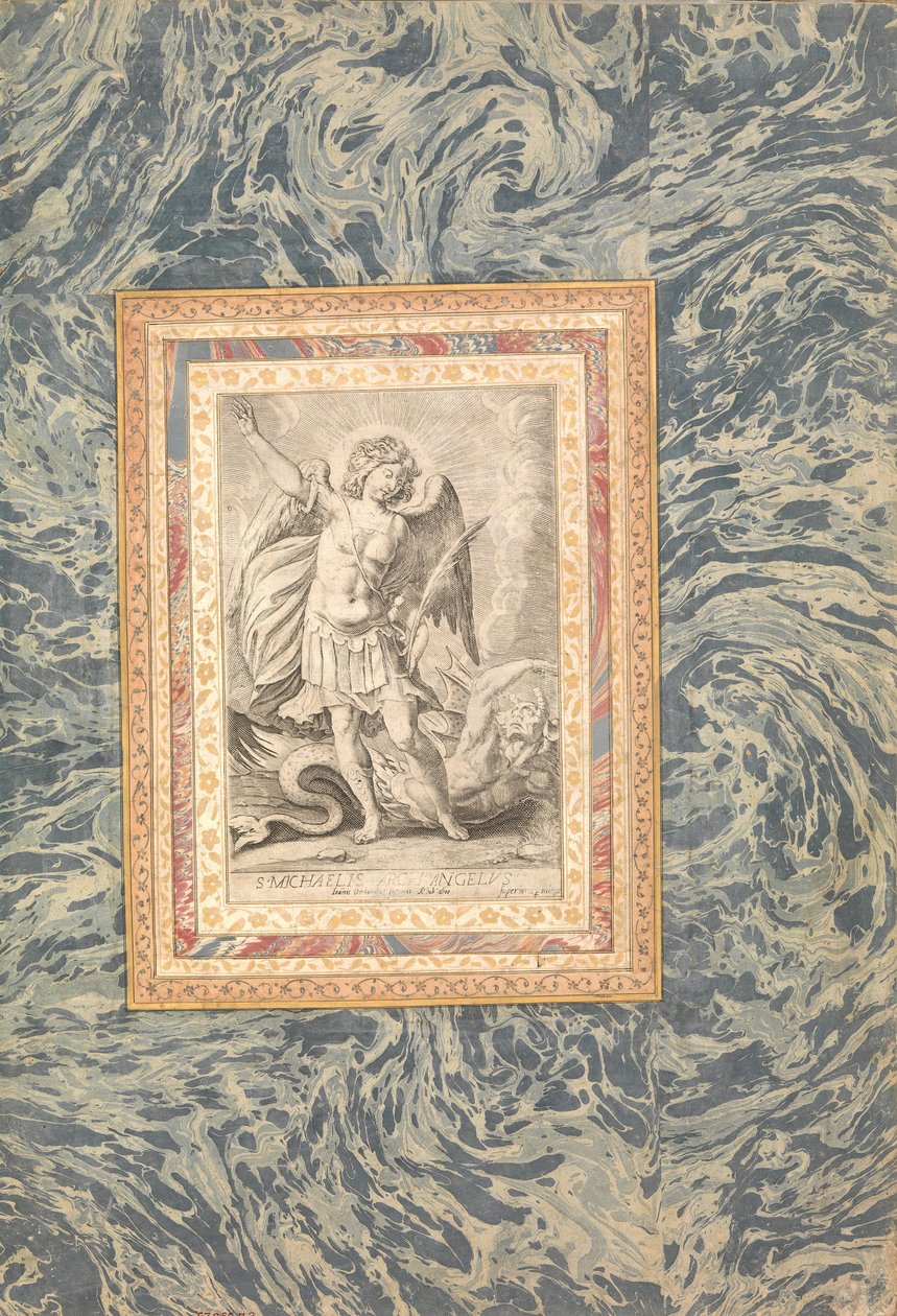 São Miguel Arcanjo, Fólio do Álbum Bellini, ca. 1600. de Unbekannt