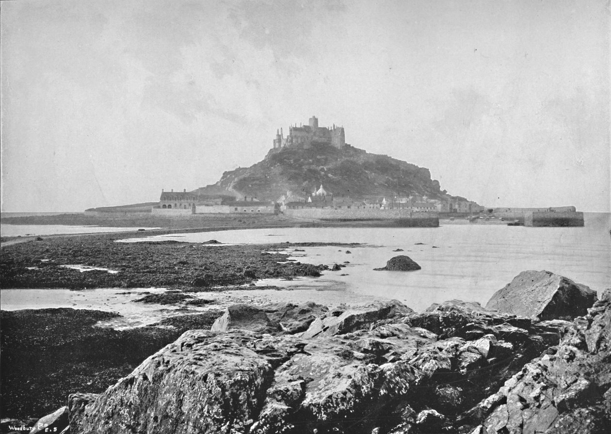 St. Michaels Mount - Das rochas perto de Marazion, 1895 de Unbekannt