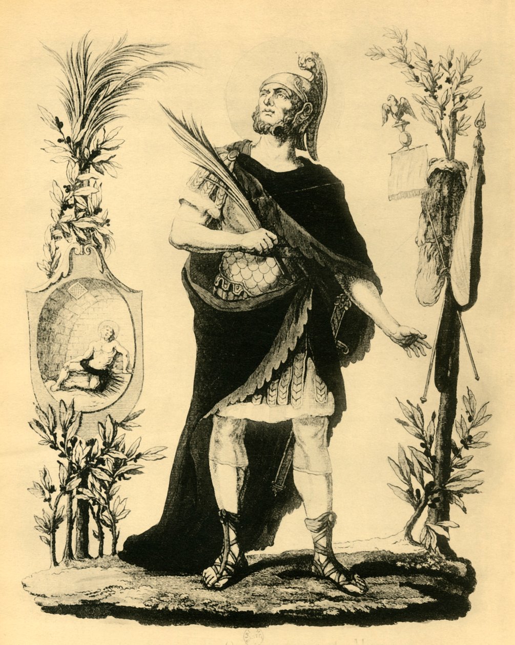 St. Napoleon Officier Romain, Mártir, início do século XIX, 1921. de Unbekannt