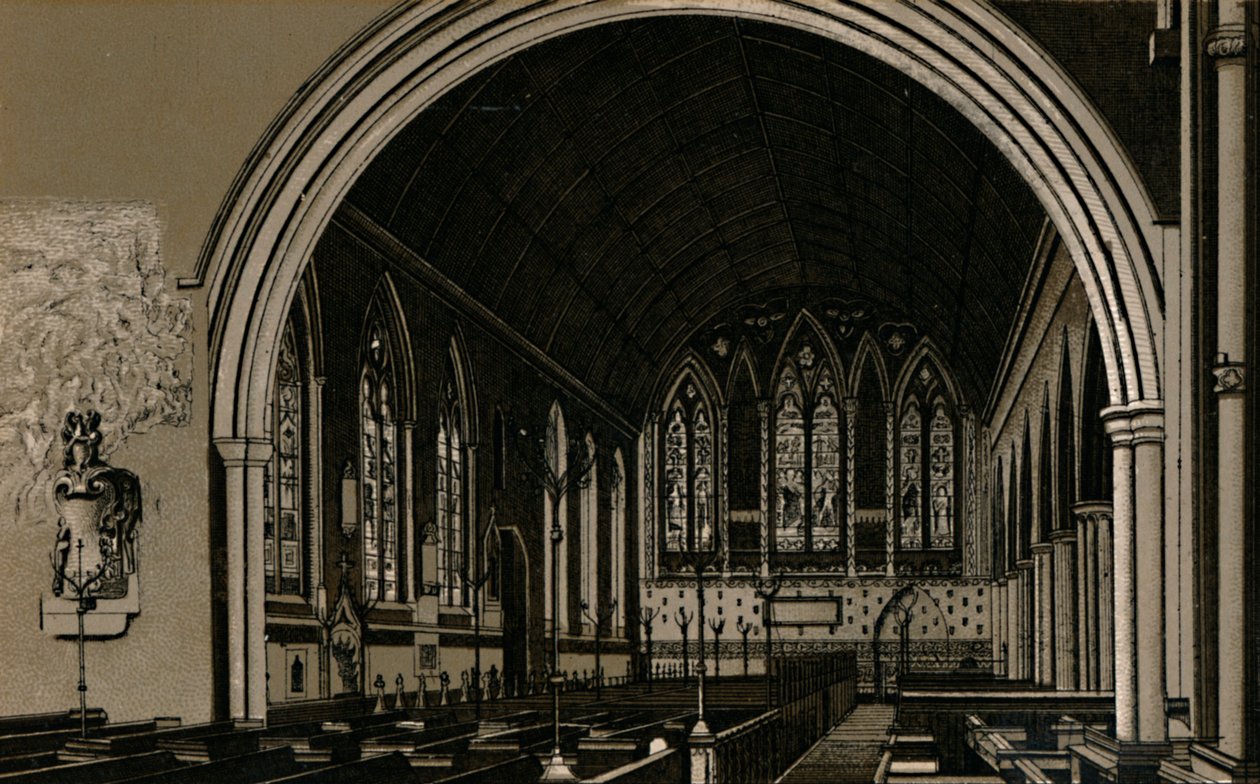 Igreja de São Nicolau, Interior, c1880. de Unbekannt