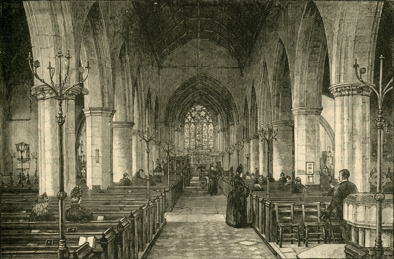 Igreja de São Nicolau: The Nave, 1886, 1898. de Unbekannt