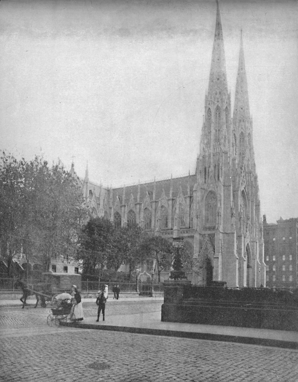 Catedral de St. Patricks, Nova York, c1897. de Unbekannt