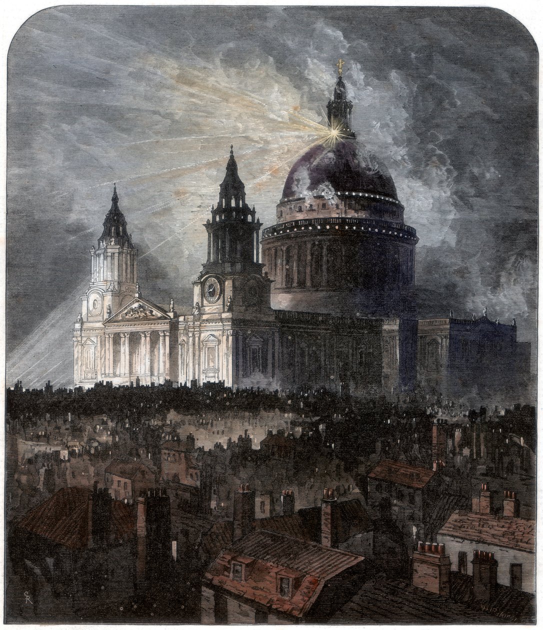 Catedral de São Paulo no dia de ação de Graças, 1872 de Unbekannt