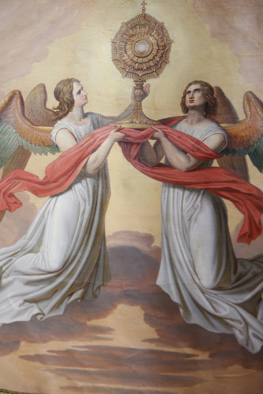 Eucaristia na Igreja de São Pedro (Peterskirche), Viena, Áustria de Unbekannt