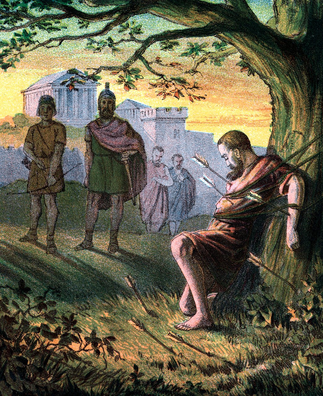 São Sebastião, mártir cristão, meados do século XIX de Unbekannt