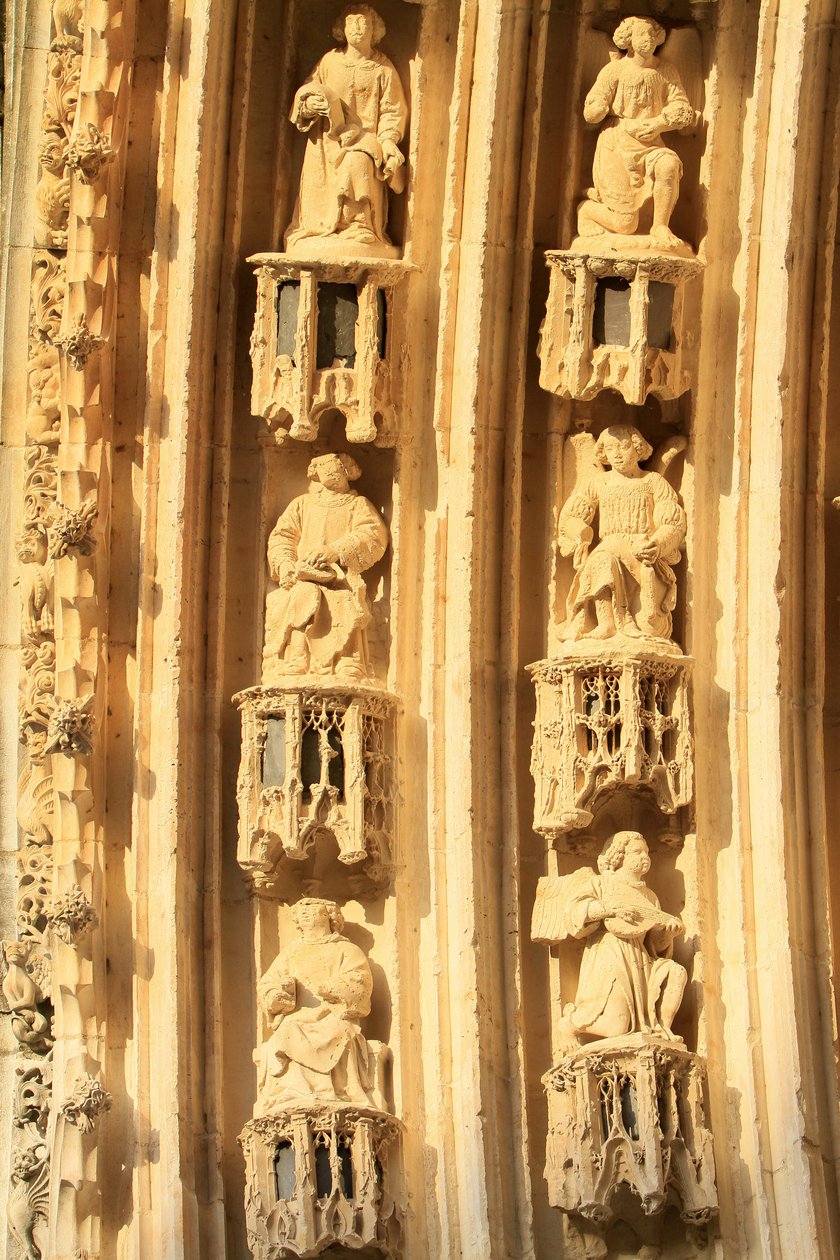 Arquivolt da Catedral de St. Stephen. Detalhes, Bourges, França de Unbekannt