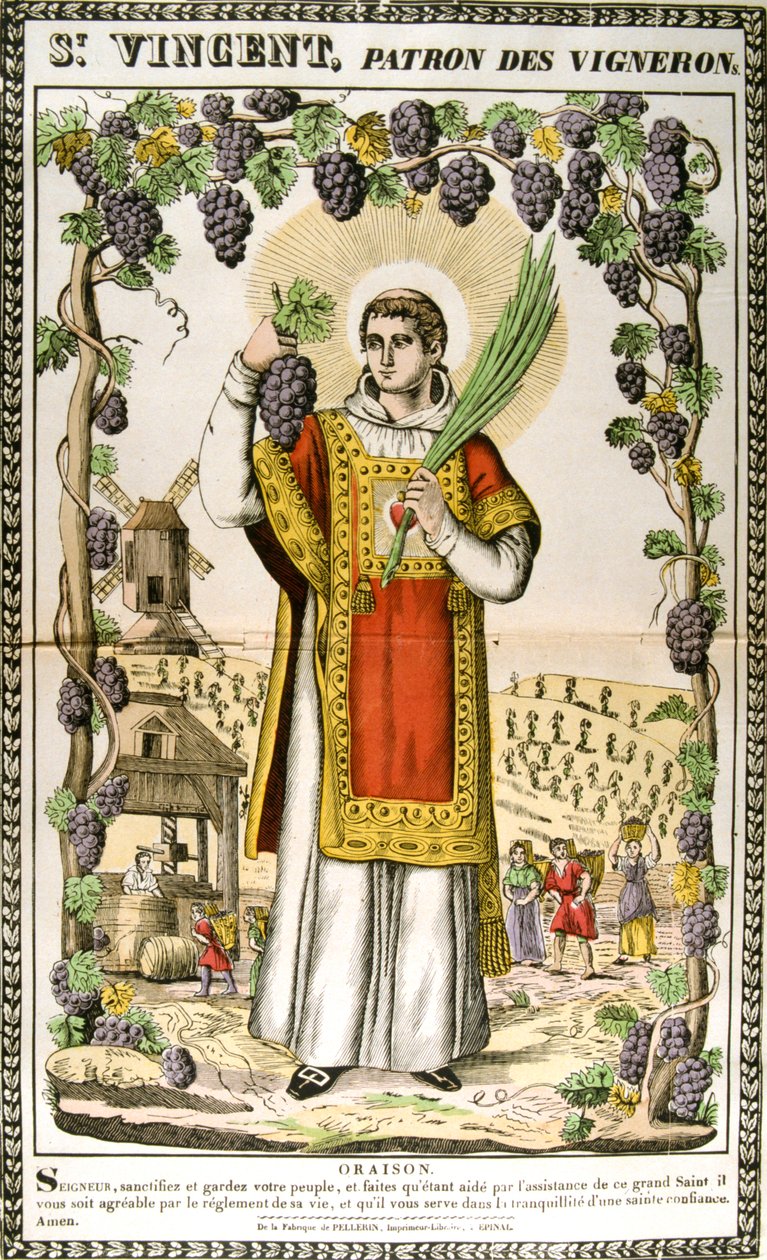 São Vicente, mártir cristão espanhol, século XIX de Unbekannt