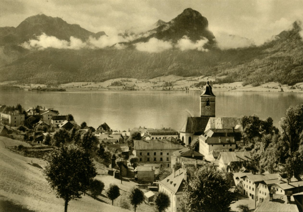 St Wolfgang no Salzkammergut, Alta Áustria, c1935. de Unbekannt