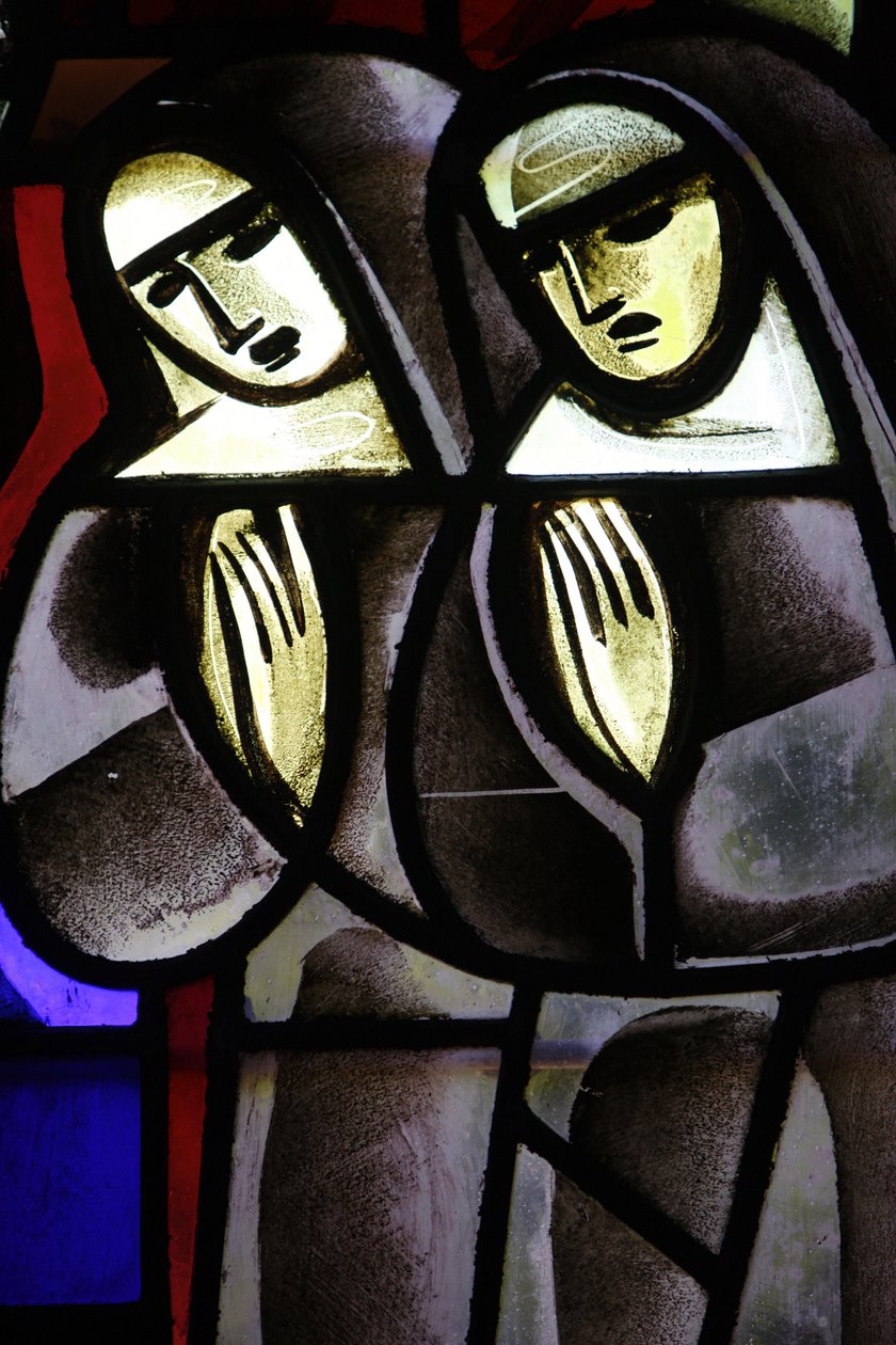 Vidro manchado em Notre-Dame-de-la-Trinite Church Nuns , Blois, França de Unbekannt