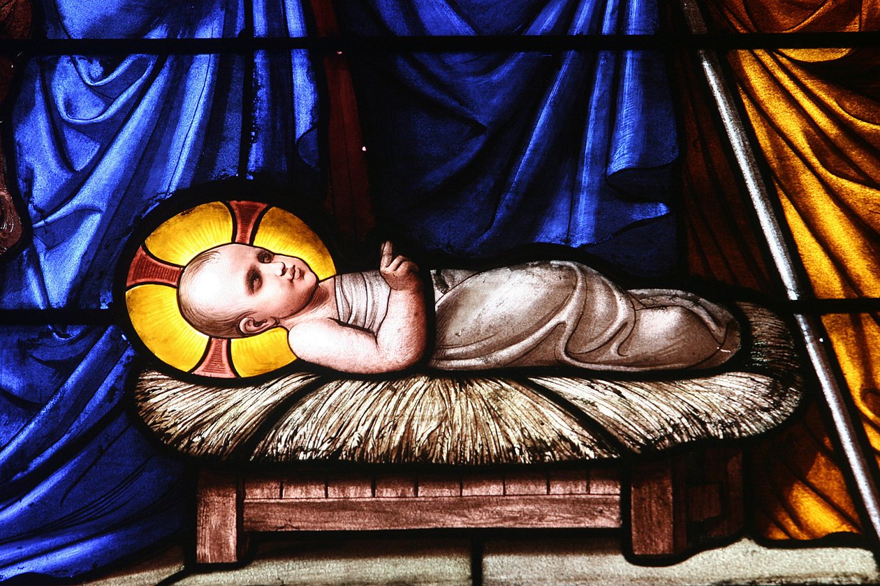 Janela de vidro manchado : Nativity Geneve Suíça de Unbekannt