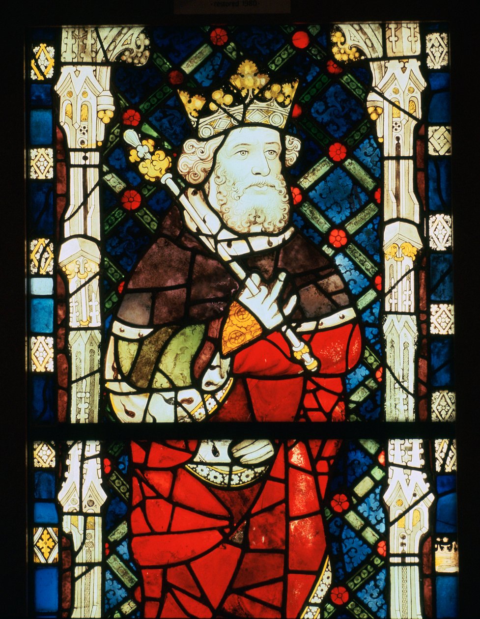 Vitral do rei Cnut, século XV de Unbekannt