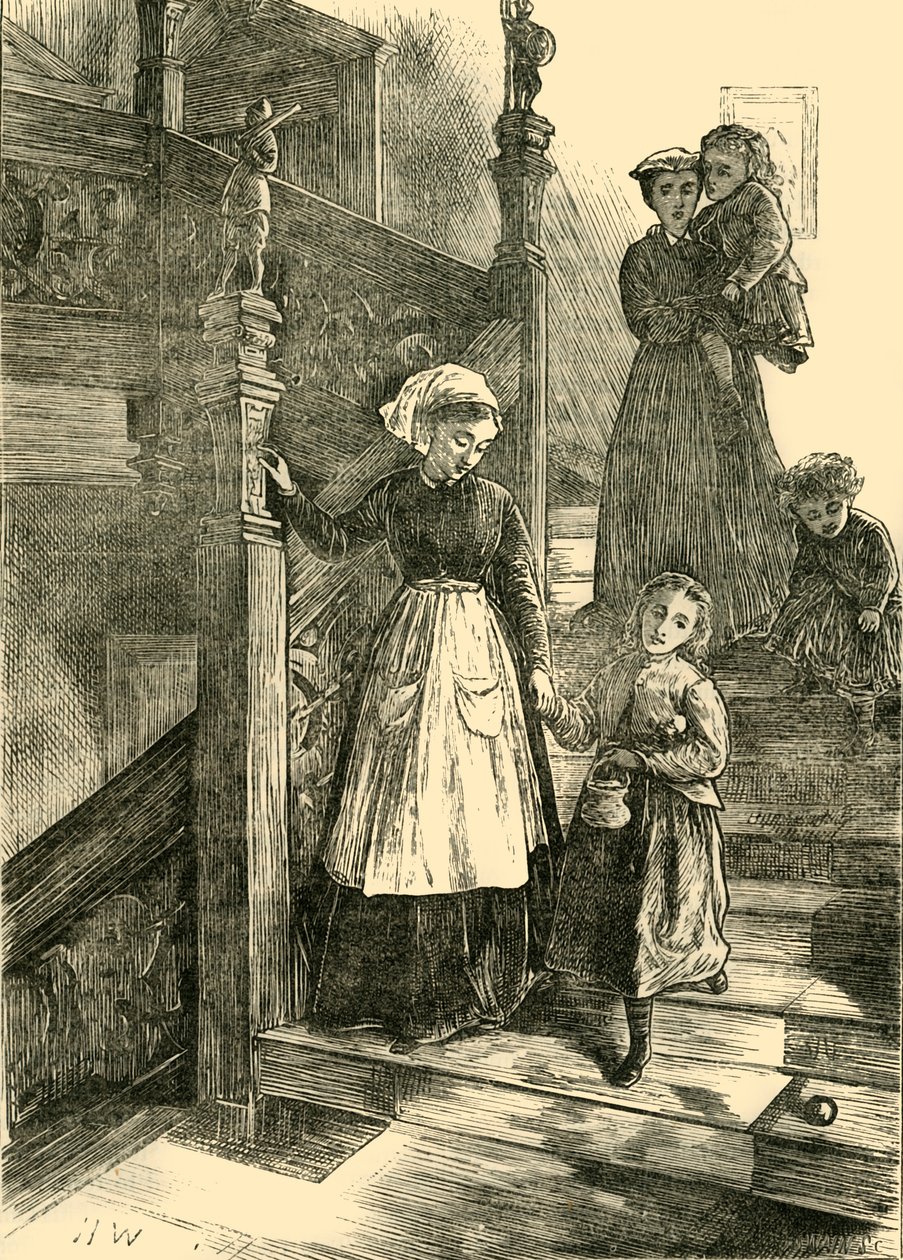 Escadaria de Cromwell House, 1876, c1876. de Unbekannt