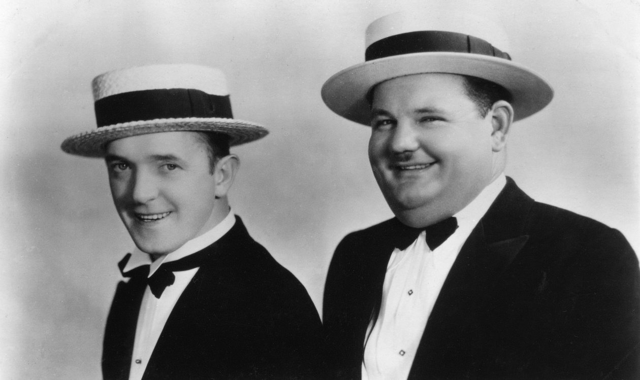 Stan Laurel 1890-1965 e Oliver Hardy 1892-1957, século XX de Unbekannt