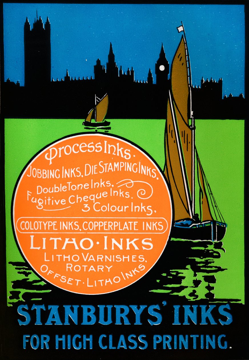 Tintas Stanburys para impressão de alta classe, 1917 de Unbekannt