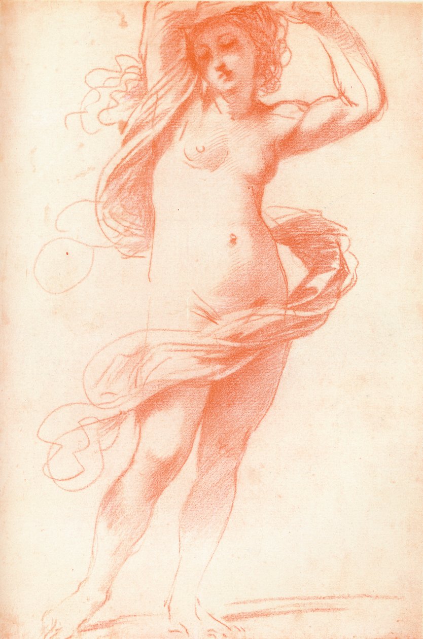 Nu em pé feminino, século XVII, 1925 de Unbekannt