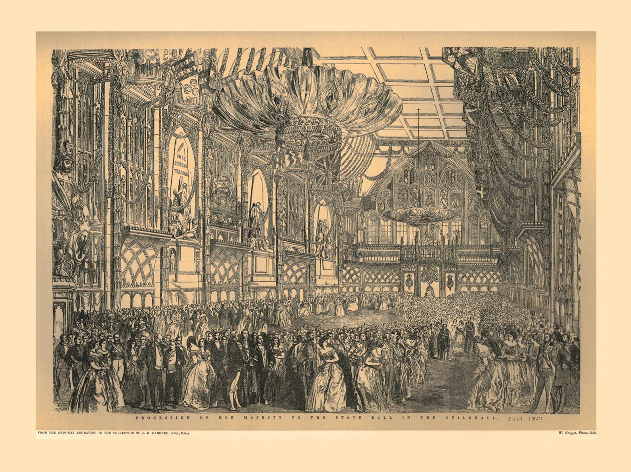 Bola do estado no Guildhall, 1851, 1886 de Unbekannt